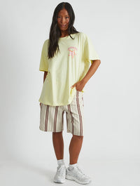 Oyster Bay T-Shirt in Yellow Tops & T-Shirts Skinnydip London