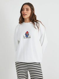 Paddington Poster Sweatshirt in Ecru Hoodies & Sweatshirts Skinnydip London