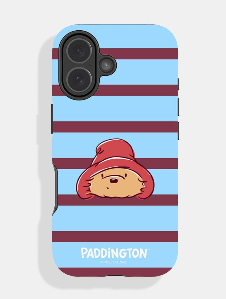 Paddington x Skinnydip Blue and Maroon Stripe Ultra Protective iPhone Case Phone Cases Skinnydip London