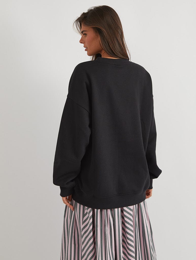 Paddington x Skinnydip Christmas Tree Sweatshirt In Black Hoodies & Sweatshirts Skinnydip London