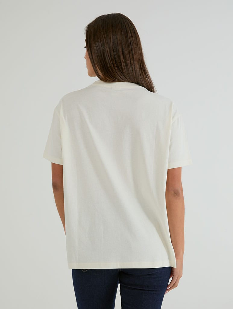 Paddington x Skinnydip Courtside T-Shirt In White Tops & T-Shirts Skinnydip London