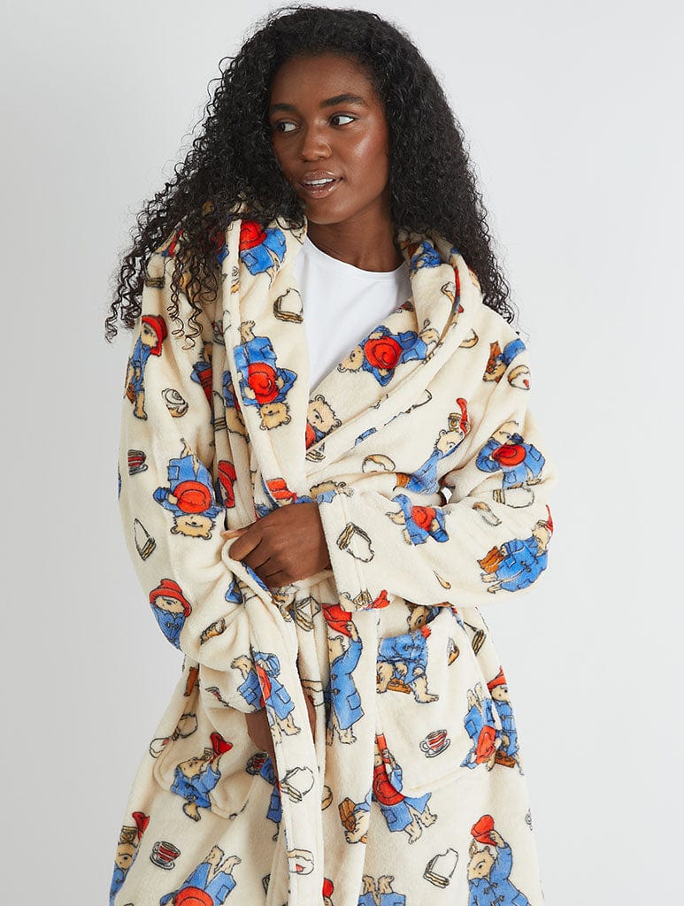 Paddington x Skinnydip Dressing Gown in Cream Lingerie & Nightwear Skinnydip London