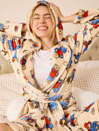 Paddington x Skinnydip Dressing Gown in Cream Lingerie & Nightwear Skinnydip London