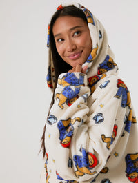 Paddington x Skinnydip Ecru Blanket Hoodie Lingerie & Nightwear Skinnydip London