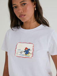 Paddington x Skinnydip Gone Fishing Baby T-Shirt In White Tops & T-Shirts Skinnydip London