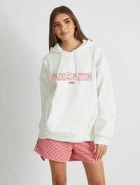 Paddington x Skinnydip London Varsity Hoodie In White Hoodies & Sweatshirts Skinnydip London