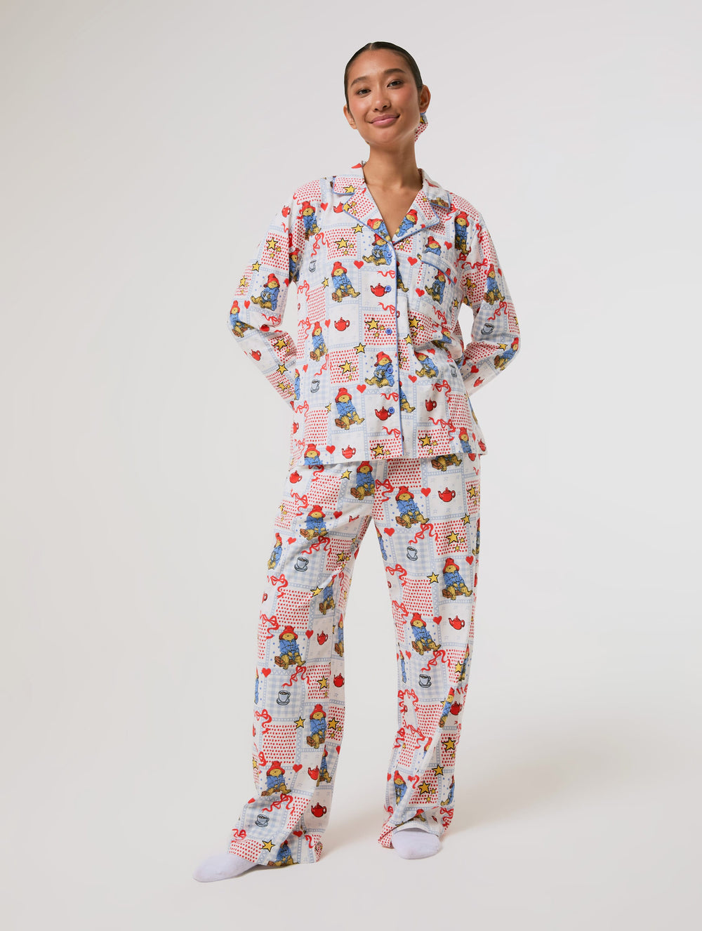 Paddington x Skinnydip Patchwork Pyjama Set with Scrunchie Lingerie & Nightwear Skinnydip London