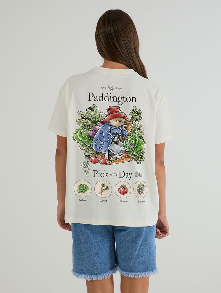 Paddington x Skinnydip Pick The Day T-Shirt In White Tops & T-Shirts Skinnydip London