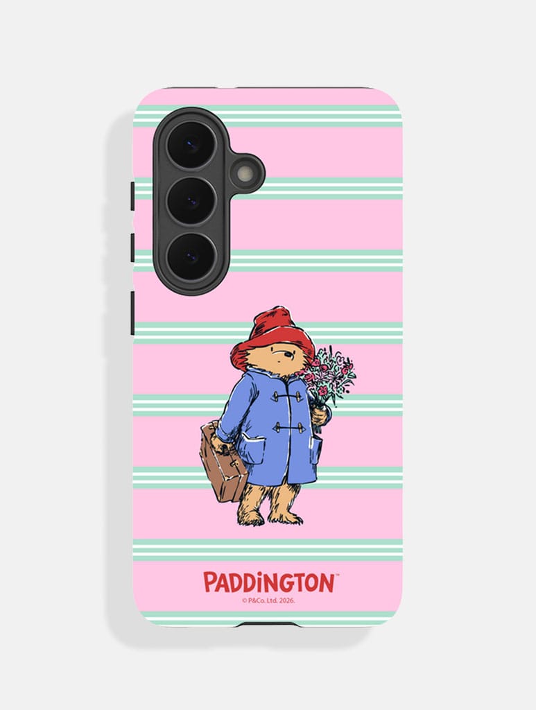 Paddington x Skinnydip Pink and Mint Stripe Ultra Protective Samsung Case Phone Cases Skinnydip London