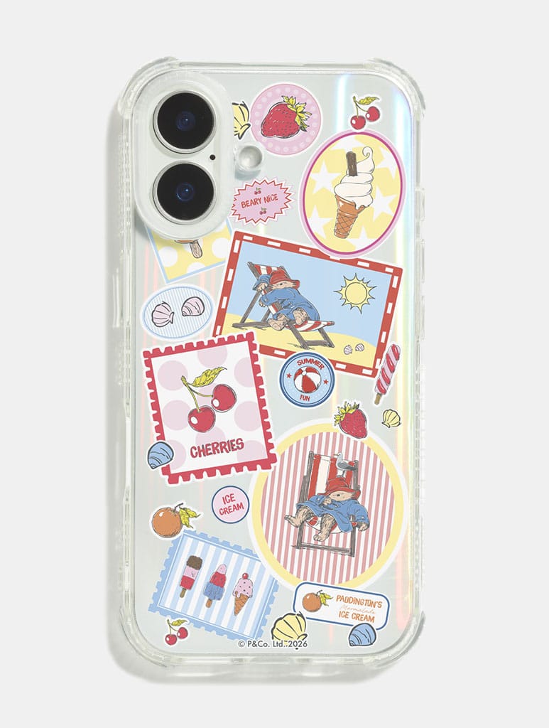 Paddington x Skinnydip Seaside Scrapbook Shock iPhone Case Phone Cases Skinnydip London