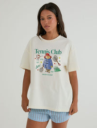 Paddington x Skinnydip Wimbledon Just The Essentials T-Shirt In White Tops & T-Shirts Skinnydip London