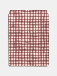Painted Gingham Brown Tablet Sleeve Tablet Cases Skinnydip London