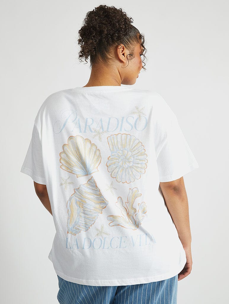 Paradiso T-Shirt in Ecru Tops & T-Shirts Skinnydip London