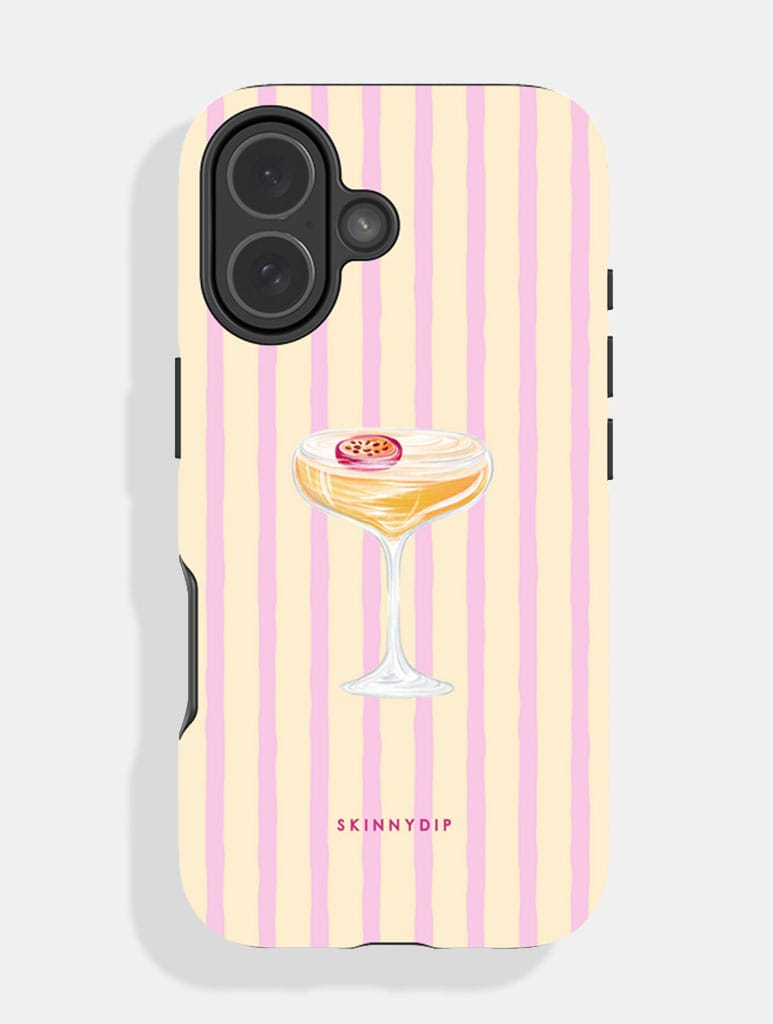 Passion Fruit Martini Stripe Ultra Protective iPhone Case Phone Cases Skinnydip London