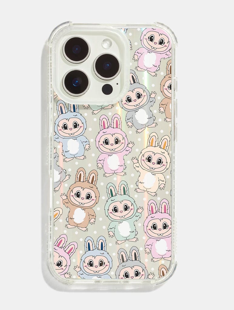 Pastel Fluffy Creatures Pattern Shock iPhone Case | Labubu Inspired Phone Cases Pastel Fluffy Creatures Pattern Shock iPhone Case | Labubu Inspired Phone Cases