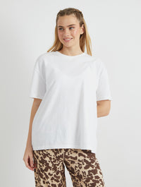 Patchwork Picnic T-Shirt in Ecru Tops & T-Shirts Skinnydip London