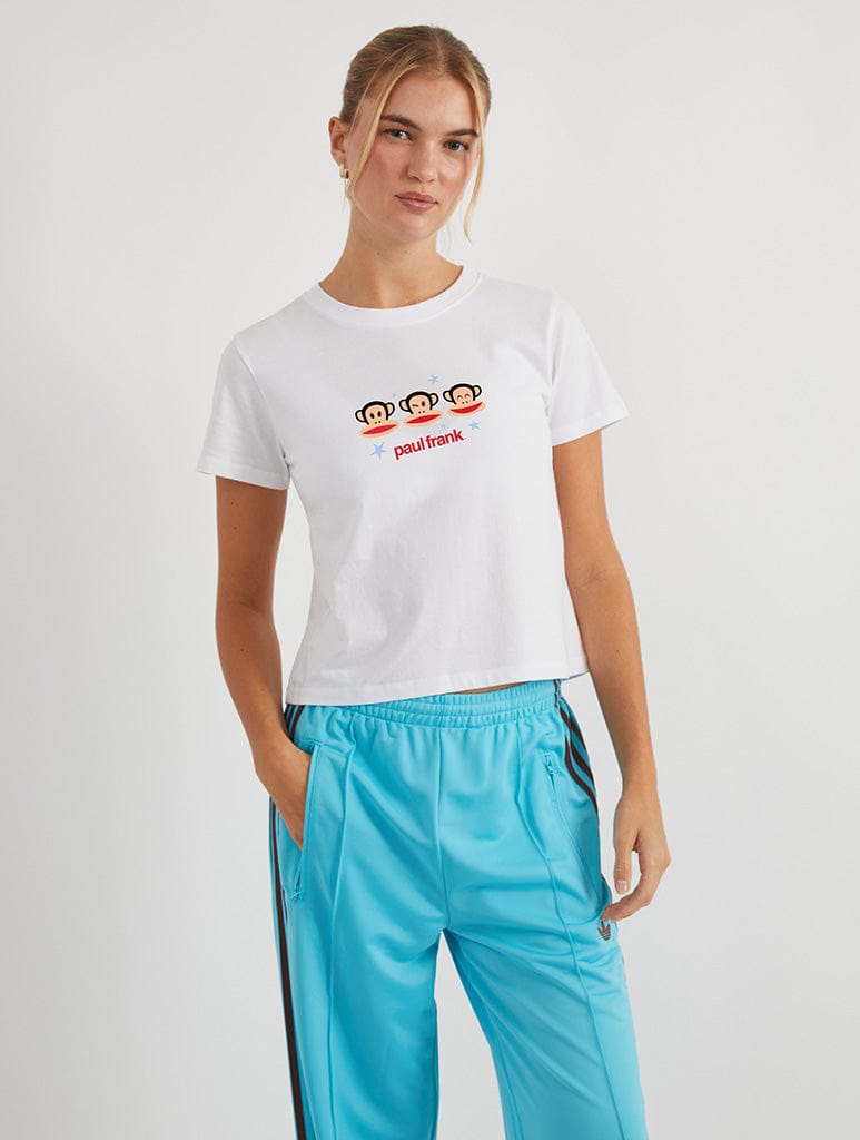 Paul Frank x Skinnydip Baby T-Shirt In White Tops & T-Shirts Skinnydip London