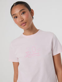 Peanuts x Skinnydip Sailing Team Baby T-Shirt In Pink Tops & T-Shirts Skinnydip London