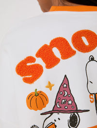 Peanuts x Skinnydip Scream Team Sweatshirt in Ecru Hoodies & Sweatshirts Skinnydip London