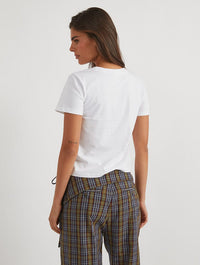 Peanuts x Skinnydip Snoopy Be Mine Baby T-Shirt In White Tops & T-Shirts Skinnydip London