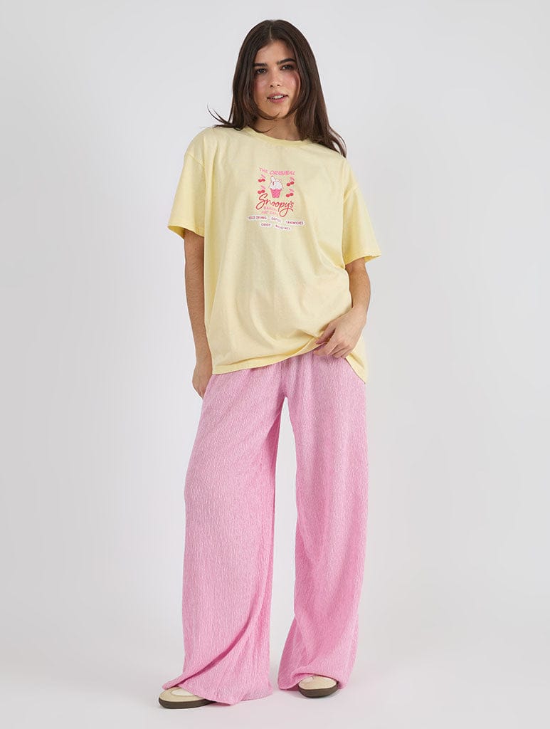 Peanuts x Skinnydip Snoopy Cafe Poster T-Shirt Tops & T-Shirts Skinnydip London