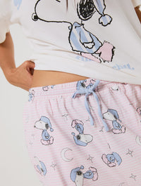 Peanuts x Skinnydip Snoopy Chill T-Shirt and Trouser Set with Eye Mask Lingerie & Nightwear Skinnydip London