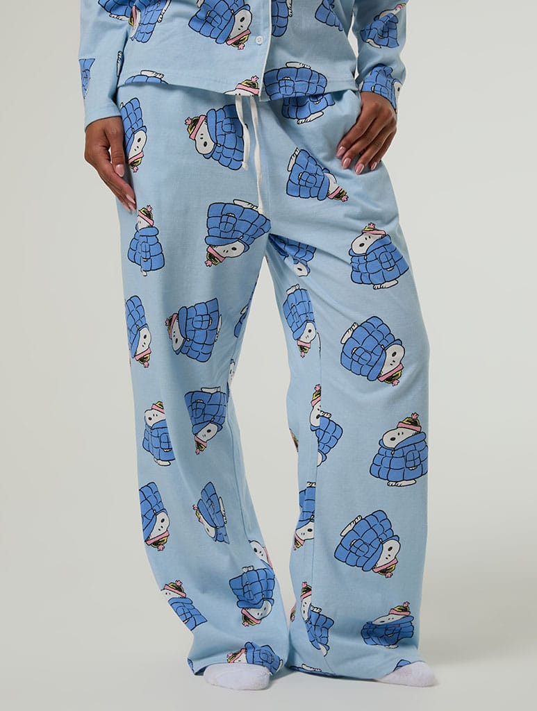 Peanuts x Skinnydip Snoopy Coat Pyjama Set with Scrunchie Lingerie & Nightwear Skinnydip London