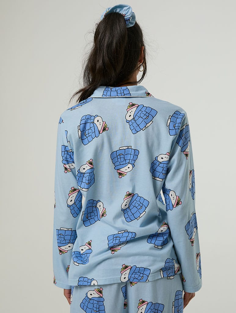 Peanuts x Skinnydip Snoopy Coat Pyjama Set with Scrunchie Lingerie & Nightwear Skinnydip London