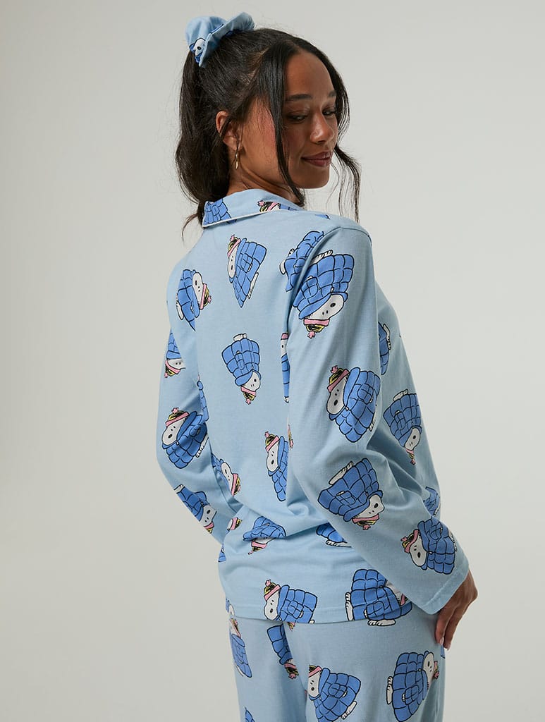 Peanuts x Skinnydip Snoopy Coat Pyjama Set with Scrunchie Lingerie & Nightwear Skinnydip London
