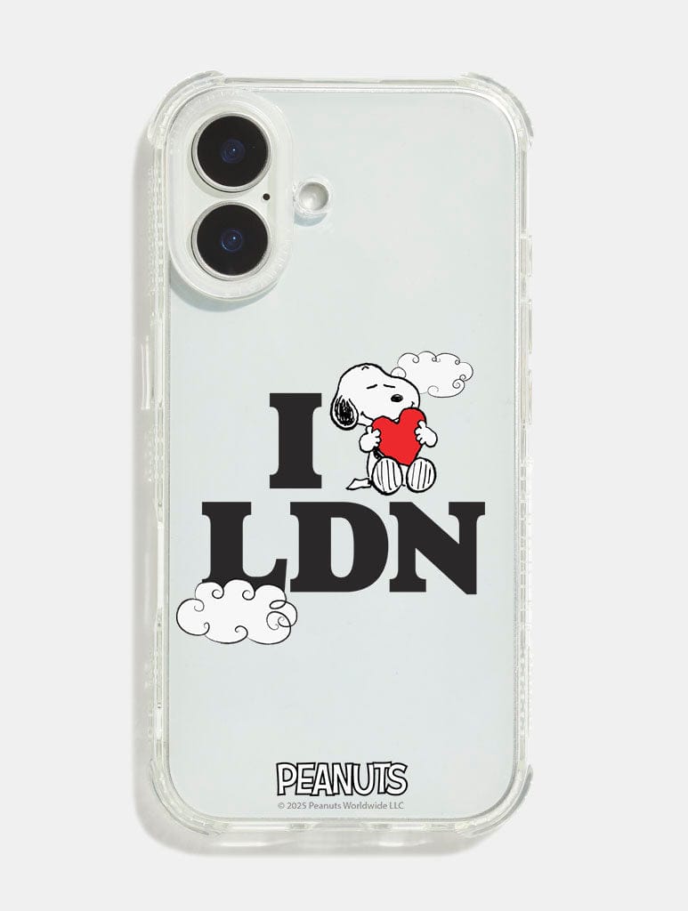 Peanuts x Skinnydip Snoopy I Love London Shock iPhone Case Phone Cases Skinnydip London