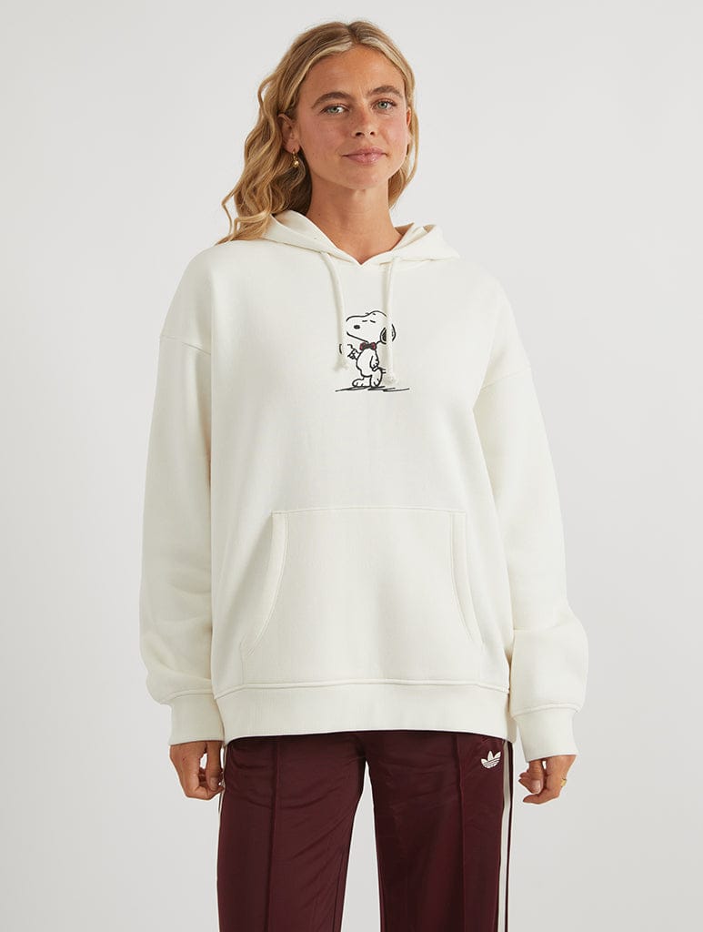 Peanuts x Skinnydip Snoopy In London Hoodie In White Hoodies & Sweatshirts Skinnydip London