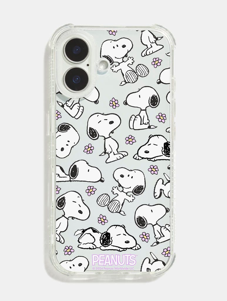 Peanuts x Skinnydip Snoopy Lilac Daisy Shock iPhone Case Phone Cases Skinnydip London