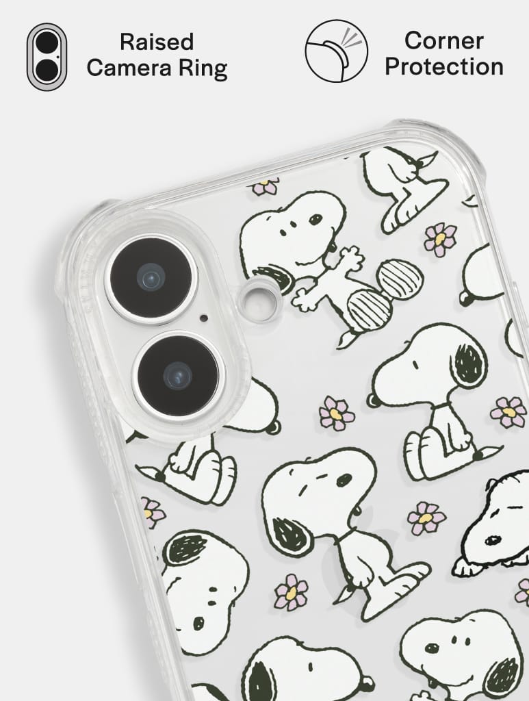 Peanuts x Skinnydip Snoopy Lilac Daisy Shock iPhone Case Phone Cases Skinnydip London