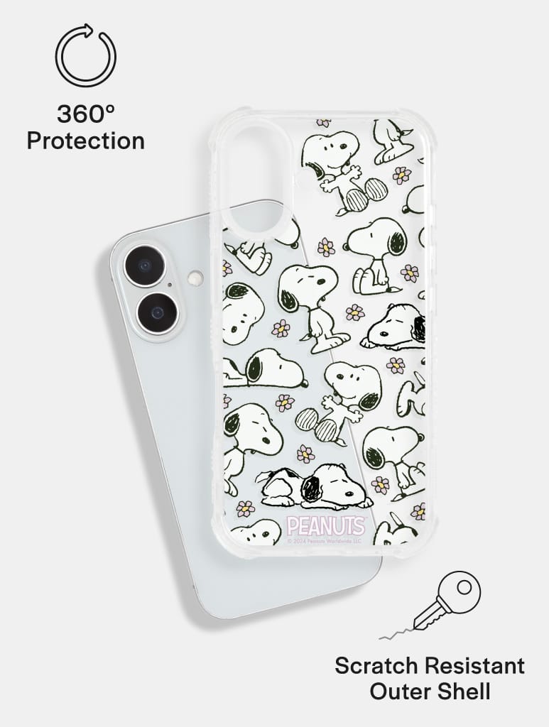 Peanuts x Skinnydip Snoopy Lilac Daisy Shock iPhone Case Phone Cases Skinnydip London