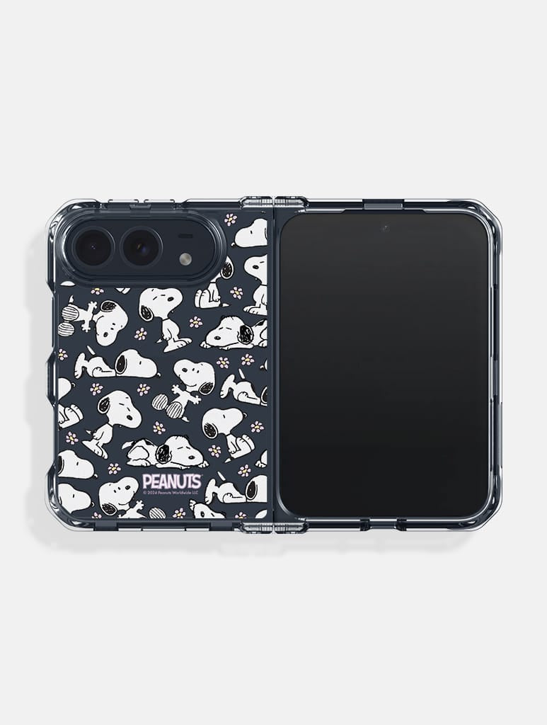 Peanuts x Skinnydip Snoopy Lilac Daisy Shock iPhone Duo Case Phone Cases Skinnydip London