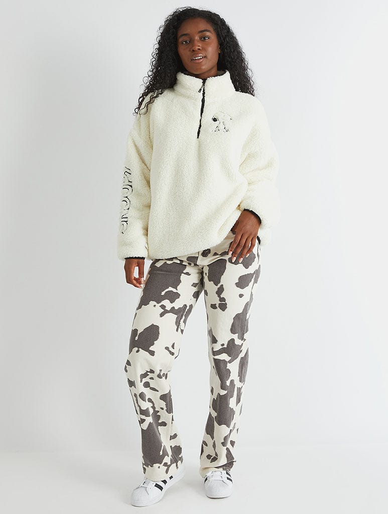 Peanuts x Skinnydip Snoopy Longline Fleece Coats & Jackets Skinnydip London