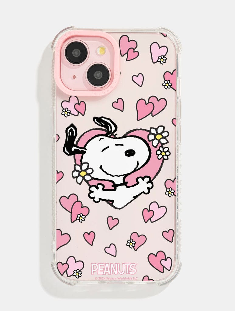 Peanuts x Skinnydip Snoopy Love Hearts Shock iPhone Case | Pink Snoopy Accessories Peanuts x Skinnydip Snoopy Love Hearts Shock iPhone Case | Pink Snoopy Accessories