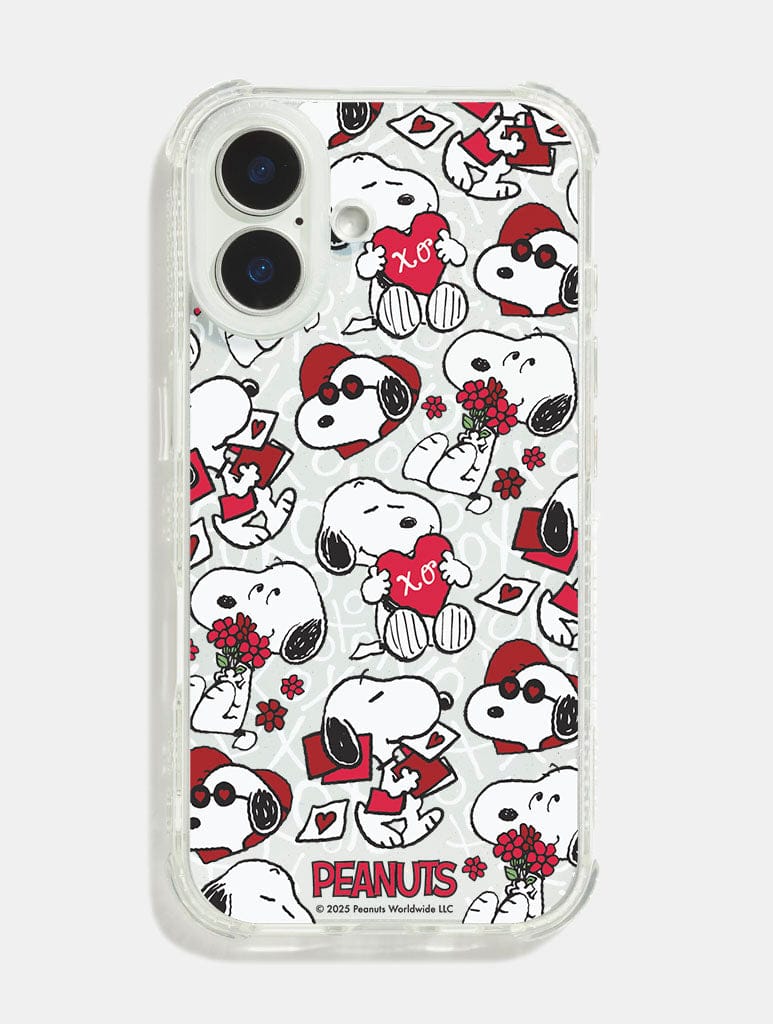 Peanuts x Skinnydip Snoopy Love Letter Shock iPhone Case Phone Cases Skinnydip London