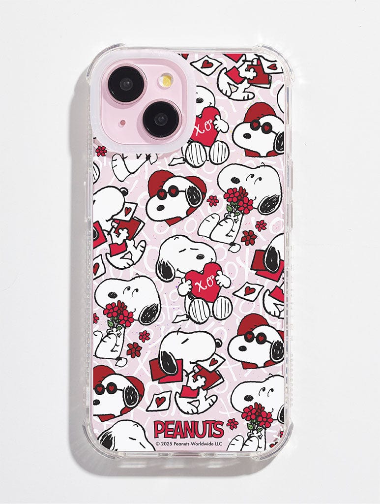Peanuts x Skinnydip Snoopy Love Letter Shock iPhone Case Phone Cases Skinnydip London