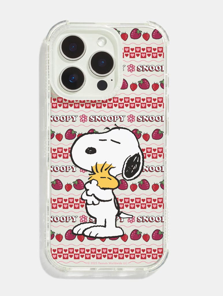 Peanuts x Skinnydip Snoopy Love Pattern Shock iPhone Case Phone Cases Skinnydip London