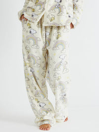 Peanuts x Skinnydip Snoopy Rainbow Fleece Pyjama Set Lingerie & Nightwear Skinnydip London