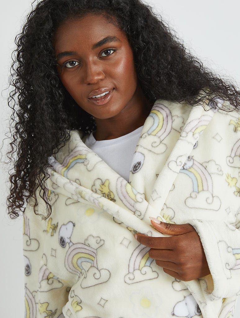 Peanuts x Skinnydip Snoopy Rainbow Print Dressing Gown Lingerie & Nightwear Skinnydip London