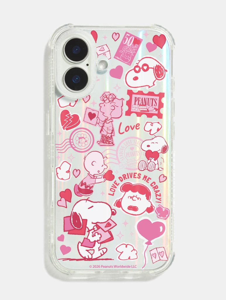 Peanuts x Skinnydip Snoopy Red And Pink Sticker Shock iPhone Case Phone Cases Skinnydip London