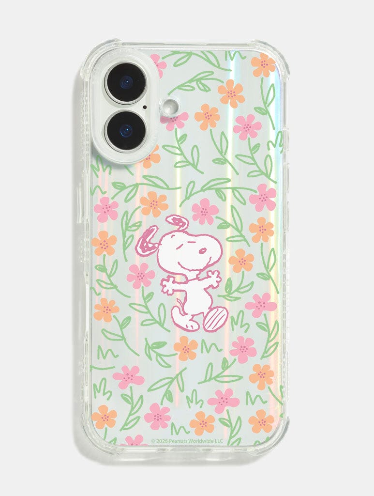 Peanuts x Skinnydip Snoopy Spring Flowers Shock iPhone Case Phone Cases Skinnydip London