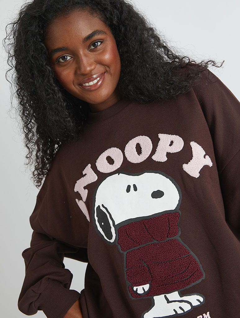 Peanuts x Skinnydip Snoopy Wrap Up Warm Sweatshirt Hoodies & Sweatshirts Skinnydip London