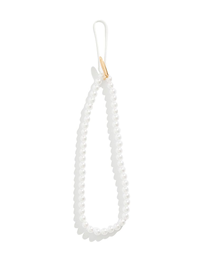 Pearl Beaded Phone Strap Phone Grips Custard London