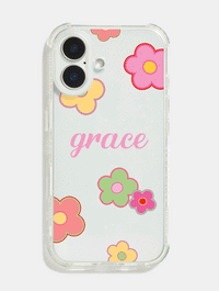 Personalised Glitter Base Shock iPhone Case with Clear Camera Hole Phone Cases Skinnydip London