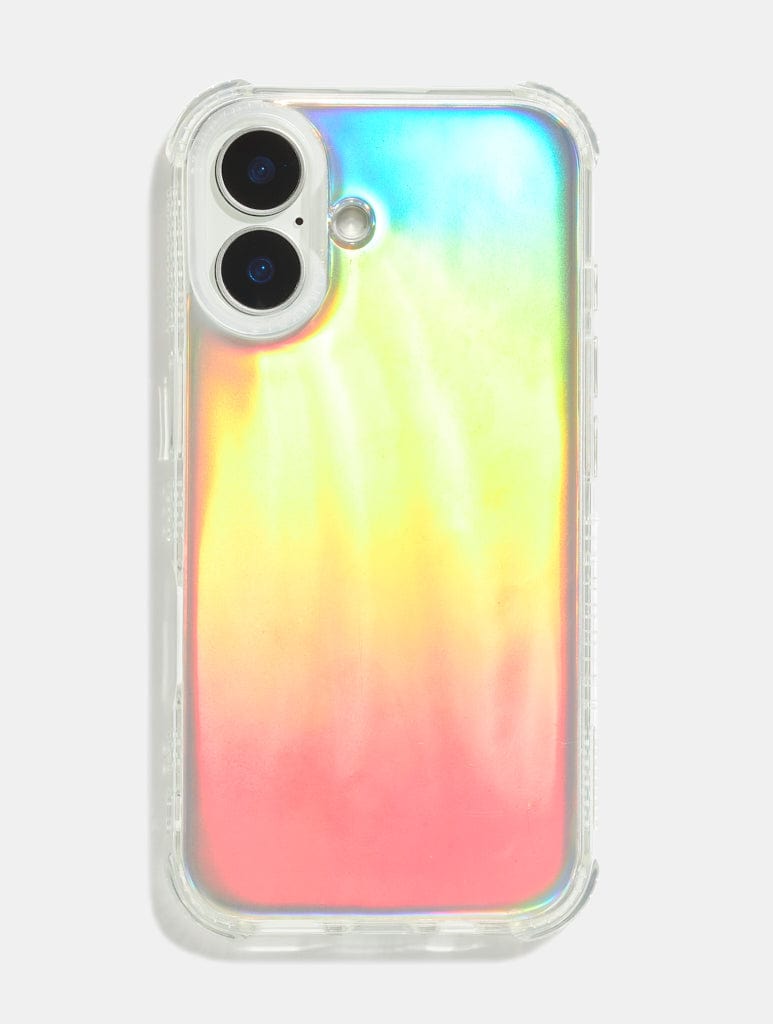 Personalised Holo Foil & Clear Camera Hole Shock iPhone Case Phone Cases Skinnydip London