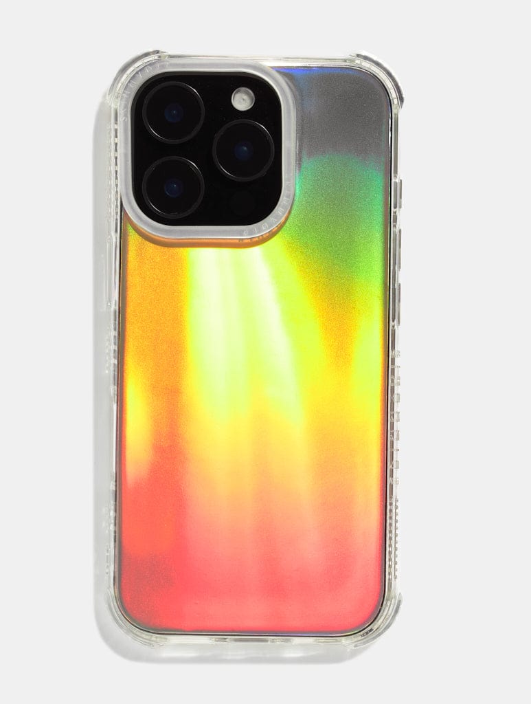 Personalised Holo Foil & Clear Camera Hole Shock iPhone Case Phone Cases Skinnydip London