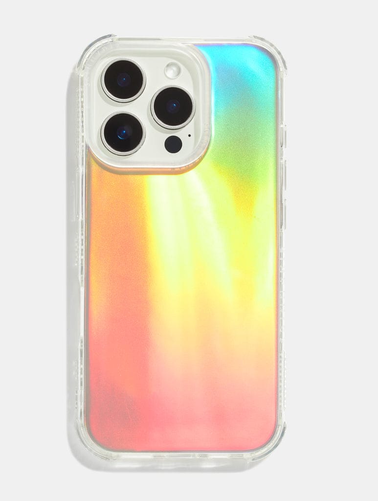 Personalised Holo Foil & Clear Camera Hole Shock iPhone Case Phone Cases Skinnydip London